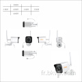 Caméra de vidéosurveillance de surveillance extérieure Caméra vidéo IP complète